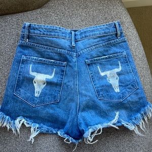 Show Me Your Mumu jean shorts